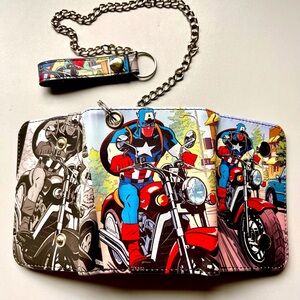 Captain America Marvel Wallet with Chain
